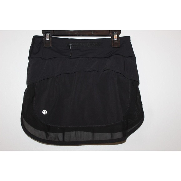 Lululemon Hotty Hot Skirt Skort Shorts Black 4 Way Stretch Women's Size 2 H14792 - Picture 8 of 16